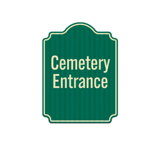 Cemetery Entrance Aluminum Sign (EGR Reflective)