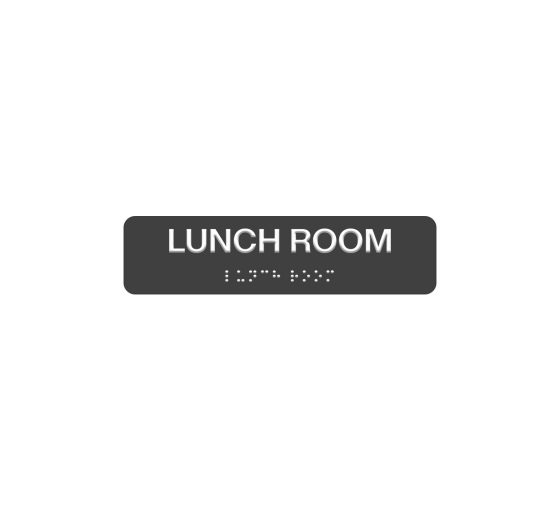 Lunch Room Braille Sign