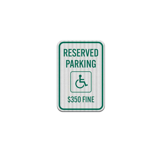 Parking Fine Aluminum Sign (EGR Reflective)