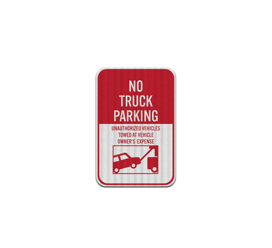 No Truck Parking Aluminum Sign (EGR Reflective)