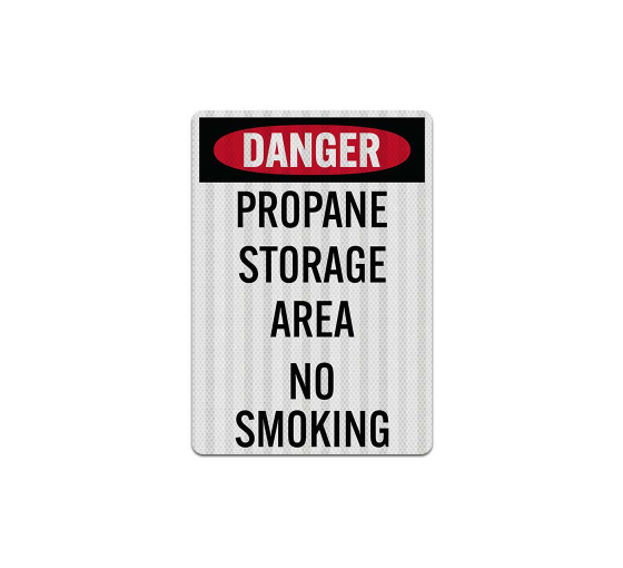 Danger Propane Storage Area Decal (EGR Reflective)