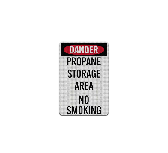 Danger Propane Storage Area Aluminum Sign (HIP Reflective)