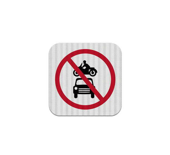 No Cars Allowed Aluminum Sign (EGR Reflective)
