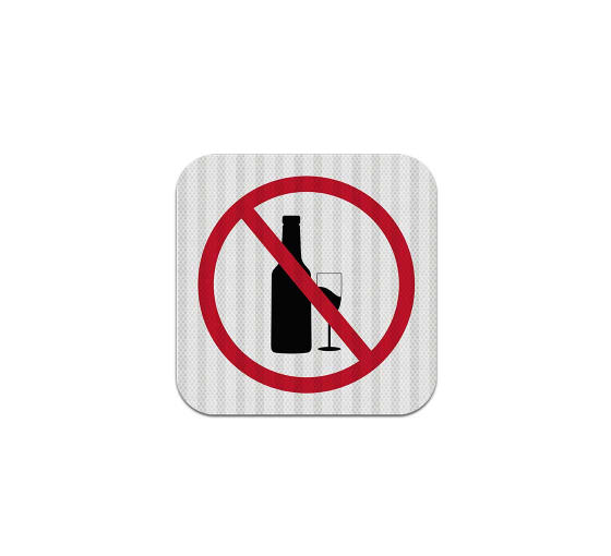 No Drinking No Alcohol Aluminum Sign (EGR Reflective)