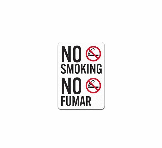 Bilingual No Smoking Decal (Non Reflective)