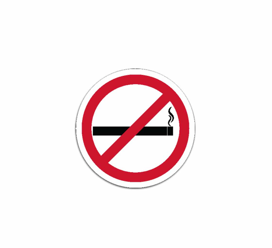 ISO Prohibition No Smoking Decal (Non Reflective)