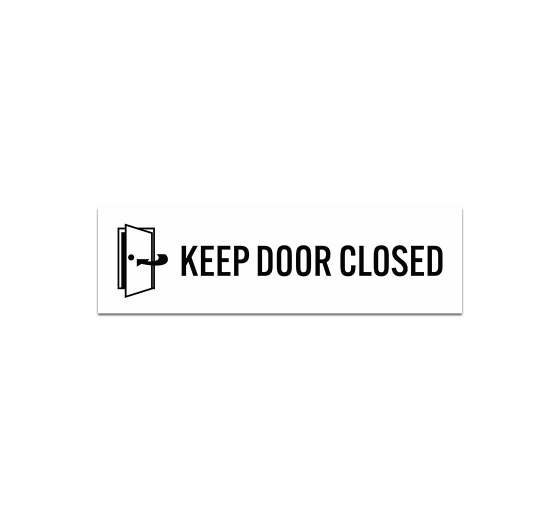 Keep Doors Closed Magnetic Sign (Non Reflective)