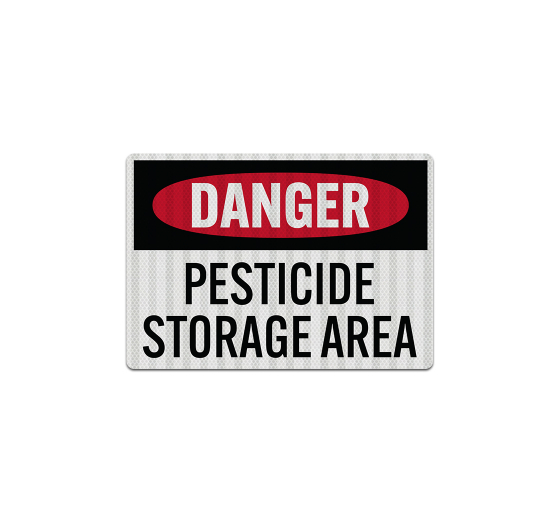 Pesticide Storage Area Decal (EGR Reflective)