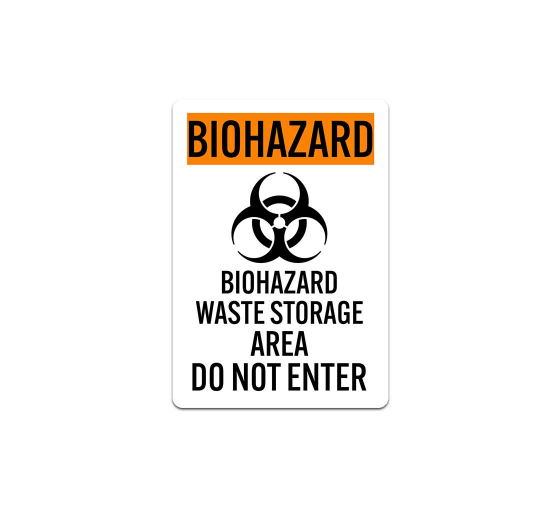 Biohazard Warning Decal (Non Reflective)