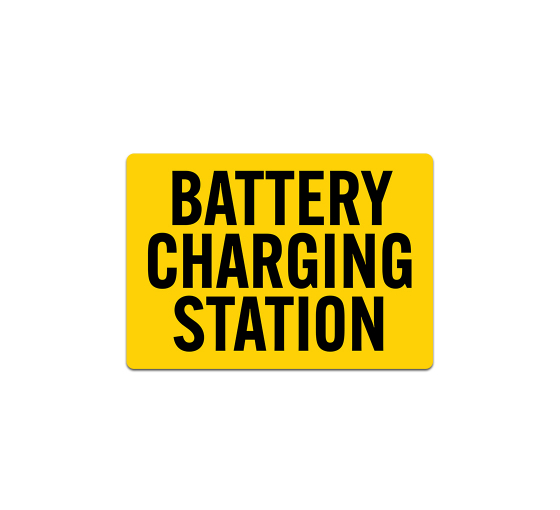 Battery Charging Station Decal (Non Reflective)
