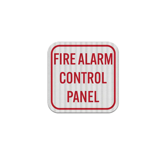 Fire Alarm Control Panel Aluminum Sign (EGR Reflective)