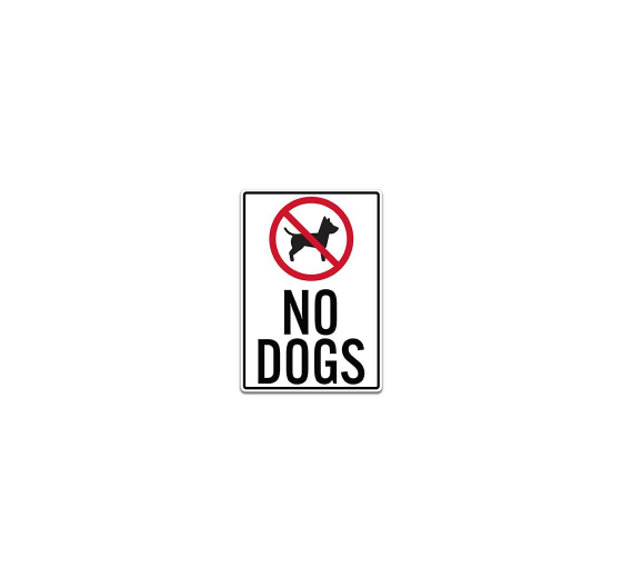 No Dogs Allowed Decal (Non Reflective)