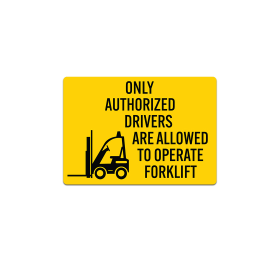 Forklift Safety Decal (Non Reflective)