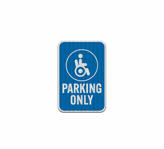 Handicap Parking Aluminum Sign (HIP Reflective)