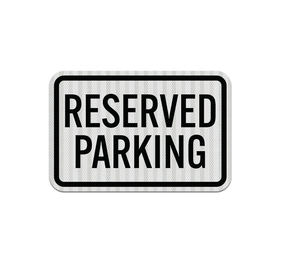 Parking Black Aluminum Sign (EGR Reflective)