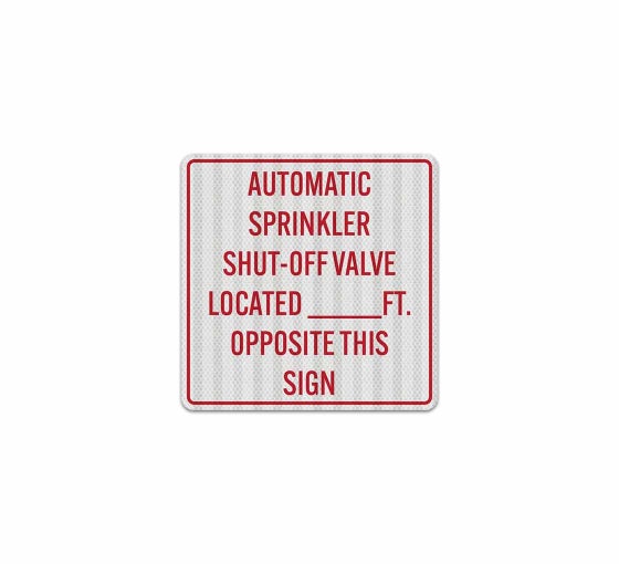 Shop Sprinkler Shut-Off Valve Signs | BannerBuzz