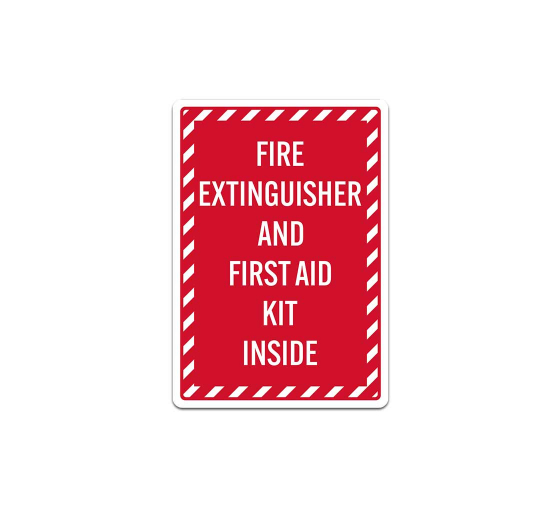 Fire Extinguisher & First Aid Decal (Non Reflective)