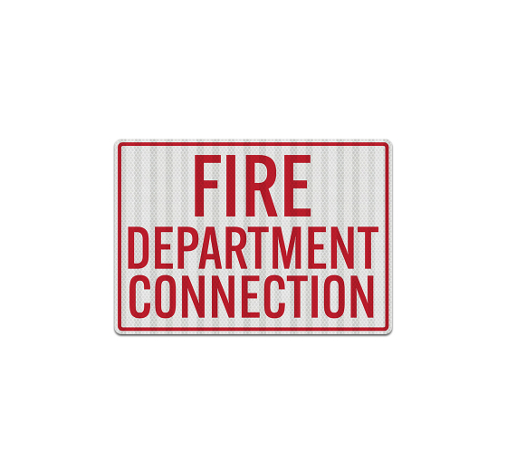 Fire Department Connection Decal (EGR Reflective)