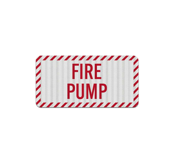 Fire Pump Room Aluminum Sign (EGR Reflective)