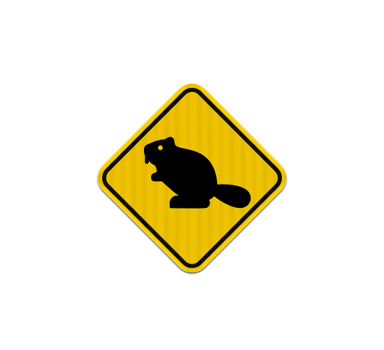 Crossing Beaver Crossing Aluminum Sign (EGR Reflective)