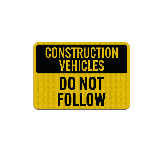 Construction Vehicle Decal (EGR Reflective)