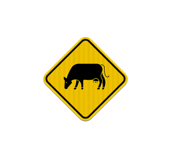 Cattle Traffic Aluminum Sign (EGR Reflective)