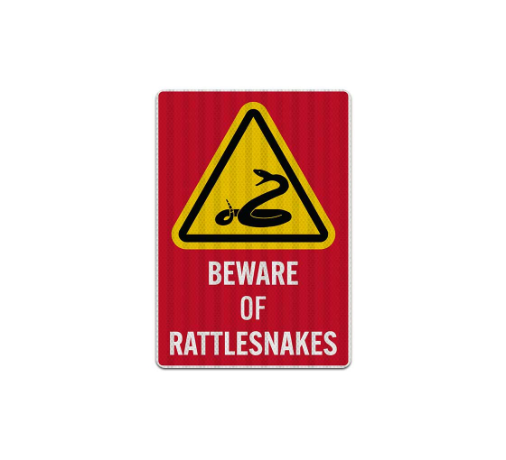 Beware Of Rattlesnakes Decal (EGR Reflective)