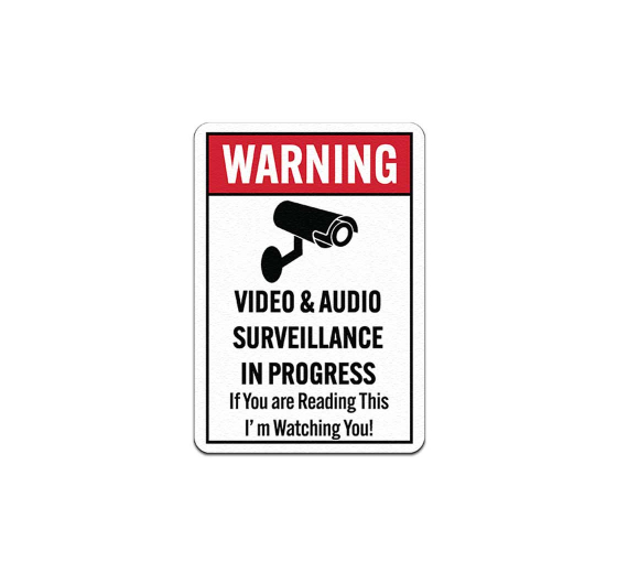 OSHA Warning Video Surveillance Decal (Non Reflective)