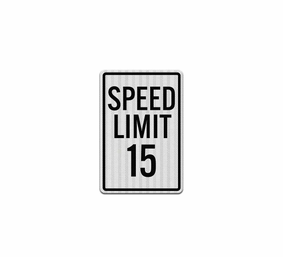 MUTCD Compliant Speed Limit Aluminum Sign (HIP Reflective)
