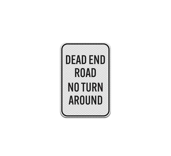 Private Drive, Dead End Aluminum Sign (Diamond Reflective)