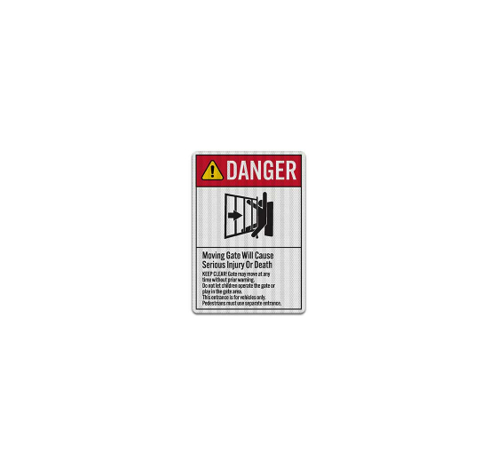 ANSI Danger Decal (EGR Reflective)