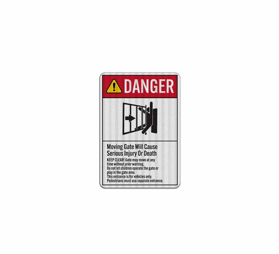 ANSI Danger Aluminum Sign (EGR Reflective)