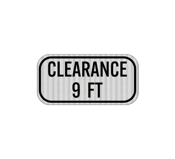 Low Clearance Crossing Aluminum Sign (HIP Reflective)