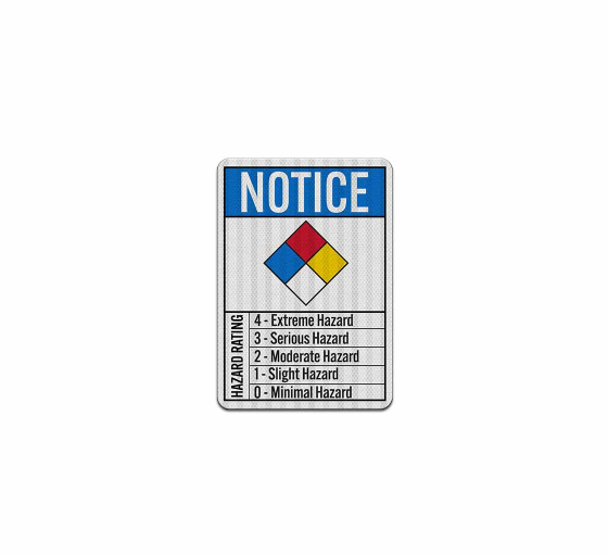 Nfpa Guides Hazard Rating Decal (EGR Reflective)