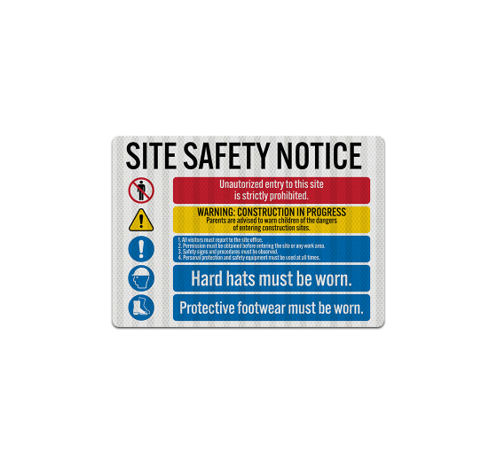 Job Site Safety Decal (EGR Reflective)