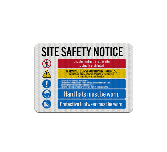 Job Site Safety Aluminum Sign (EGR Reflective)