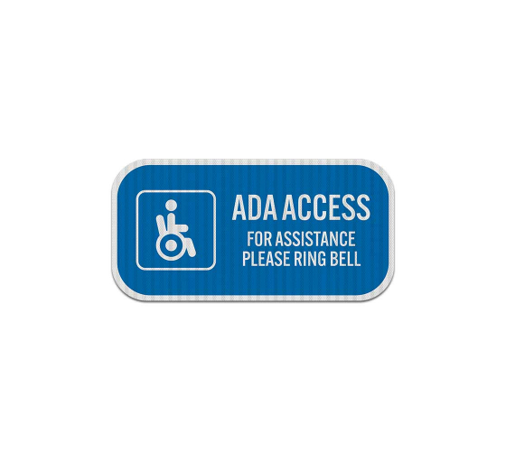 ADA Access For Assistance Aluminum Sign (EGR Reflective)