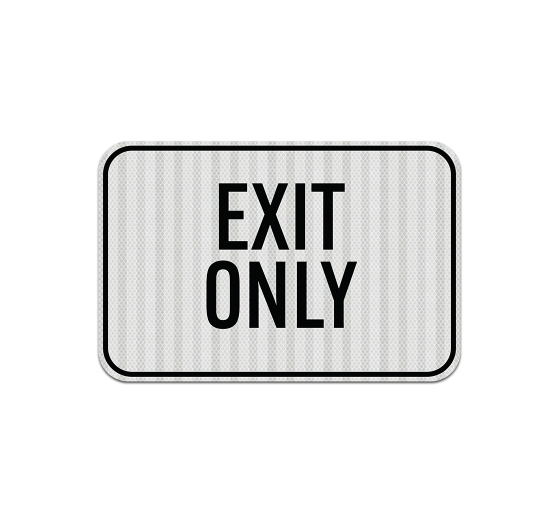 Exit Only Parking Decal (EGR Reflective)