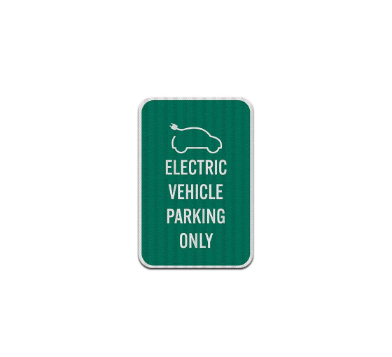 Electric Vehicle Parking Only Decal (EGR Reflective)