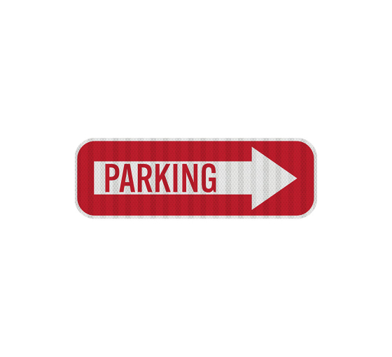 Directional Parking Aluminum Sign (EGR Reflective)