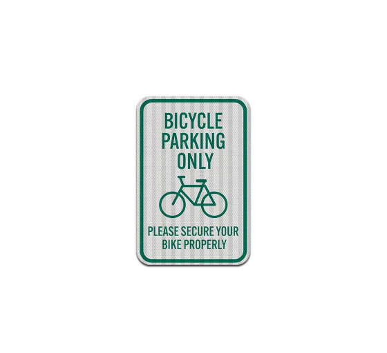 Bike Parking Aluminum Sign (HIP Reflective)