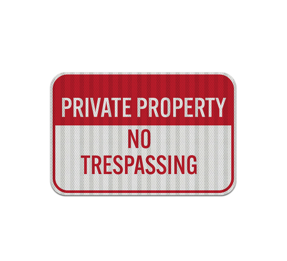 North Carolina Private Property Aluminum Sign (HIP Reflective)