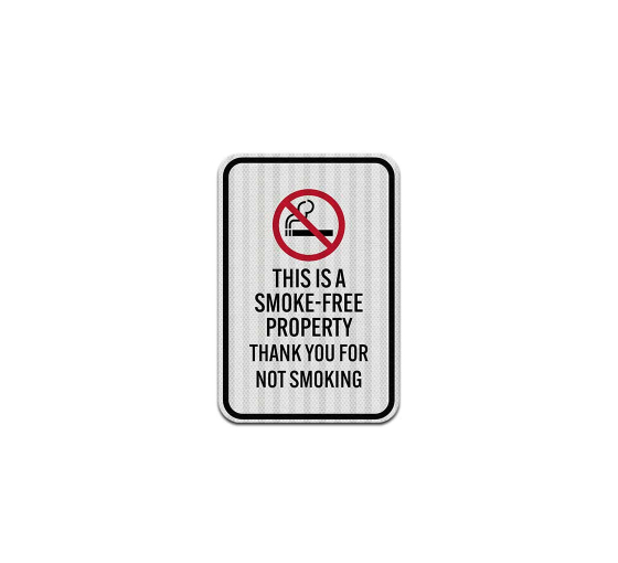 No Smoking Aluminum Sign (EGR Reflective)