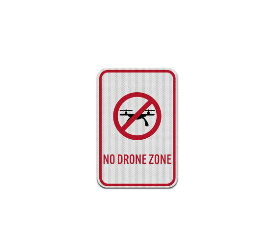 No Drone Zone Aluminum Sign (EGR Reflective)