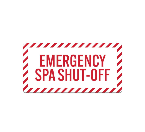 Emergency Label Decal (Non Reflective)