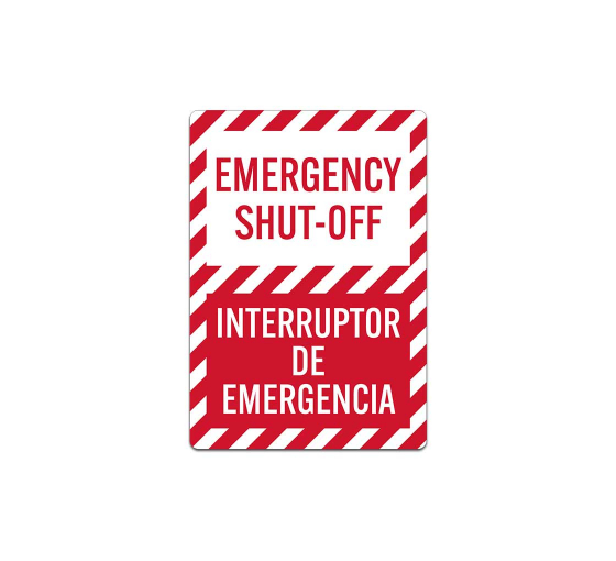 Bilingual Electrical Equipment Warning Decal (Non Reflective)