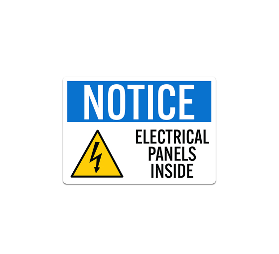OSHA Electrical Panels Decal (Non Reflective)