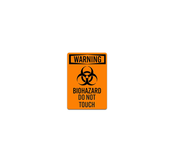 OSHA Biohazard Do Not Touch Decal (Non Reflective)
