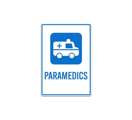 Hospital Paramedics Decal (Non Reflective)