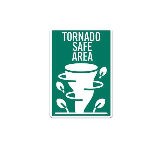 Emergency Shelter Tornado Safe Area Decal (Non Reflective)